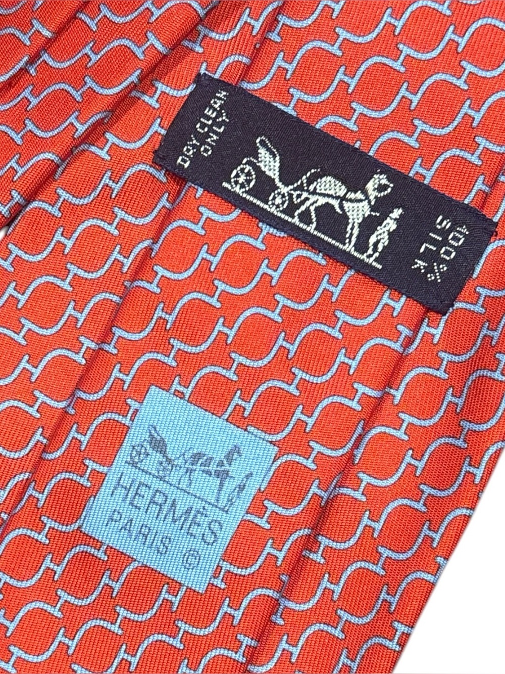 HERMES silk tie